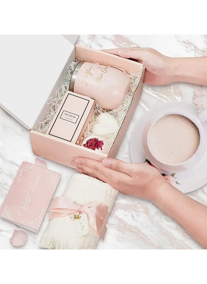 Elegant Gift Box for Women - Premium Special Occasion Bath Care Gift Set with Thoughtful Surprises
