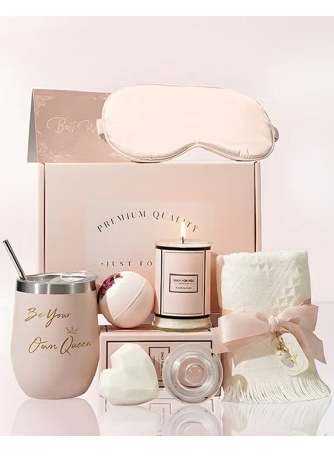 Elegant Gift Box for Women - Premium Special Occasion Bath Care Gift Set with Thoughtful Surprises