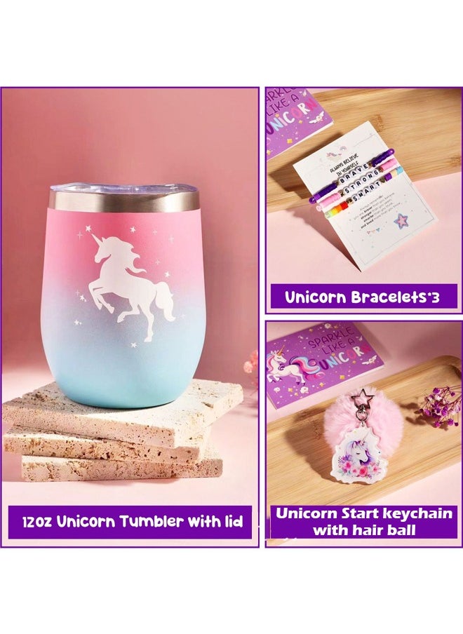 Colorful Unicorn Theme Gift Box for Girls, Women and Ladies, Perfect Birthday Gift Set for Every Occasion