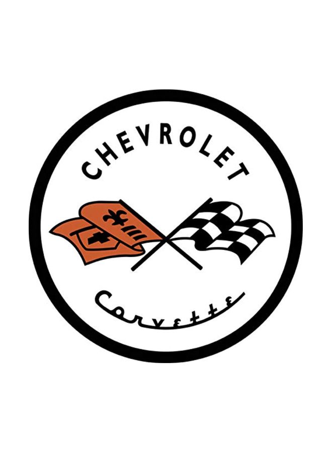 Chevrolet Logo Tin Sign White/Black 11.75inch