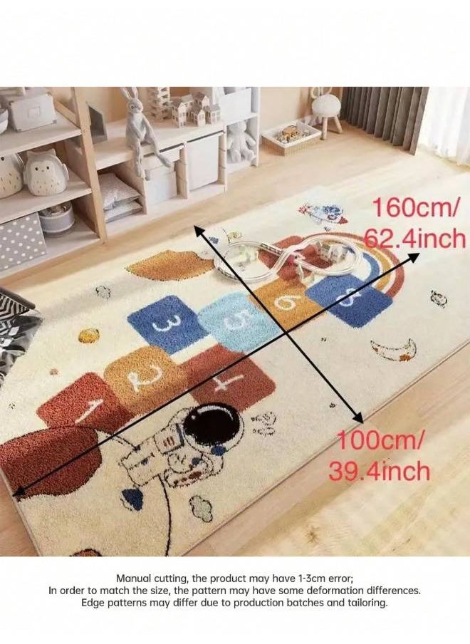 Handmade cashmere carpet children's educational carpet children's game carpet suitable for home living room bedroom soft Multicolor pattern 40*60cm