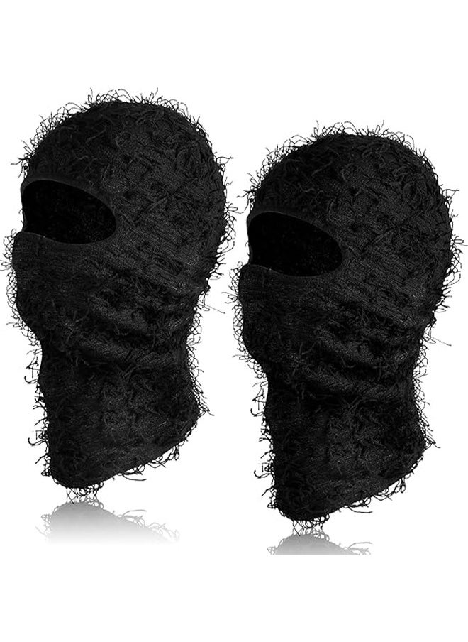 Balaclava Ski Mask, Full Face Mask, Windproof Face Cover Sun UV Protection, Thermal Windproof Winter Scarf, Men Women Outdoor Sport Cycling Cap 2PCS