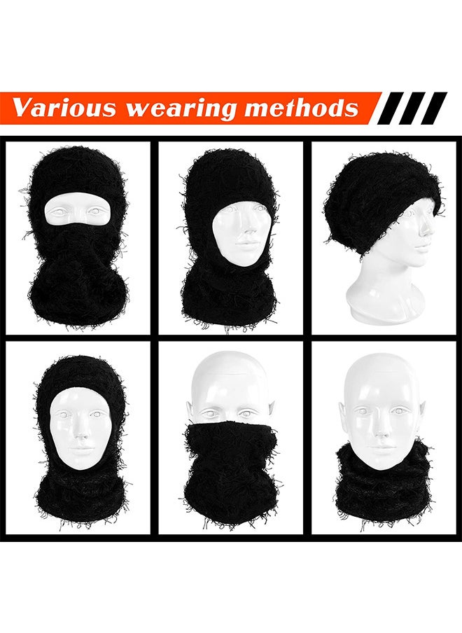 Balaclava Ski Mask, Full Face Mask, Windproof Face Cover Sun UV Protection, Thermal Windproof Winter Scarf, Men Women Outdoor Sport Cycling Cap 2PCS