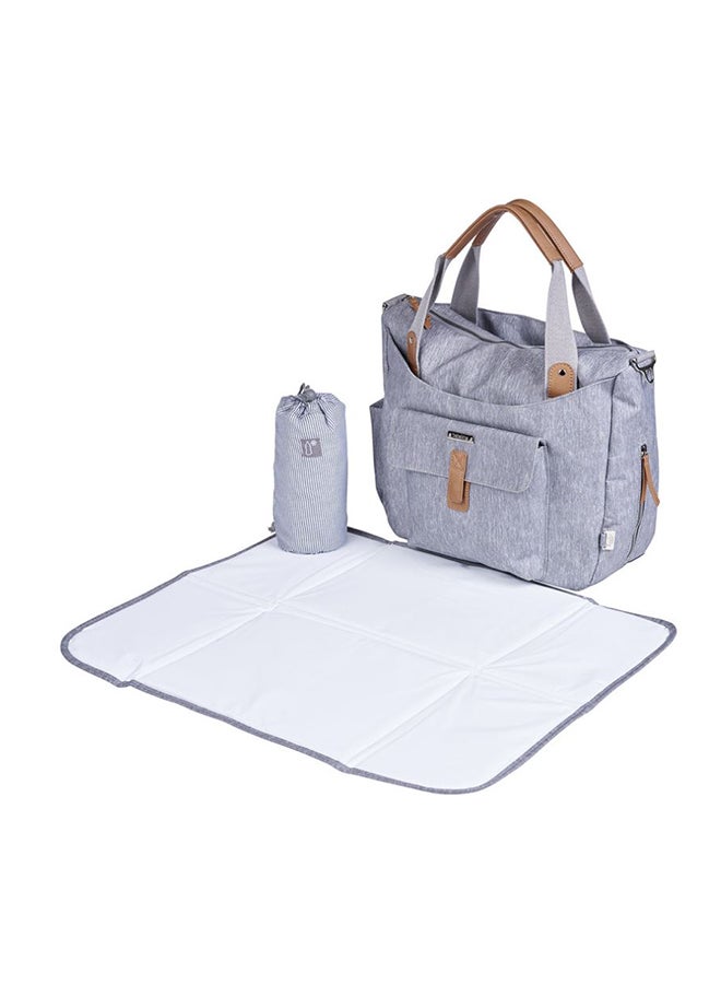 Roma 2 Changing Bag - Grey Marl