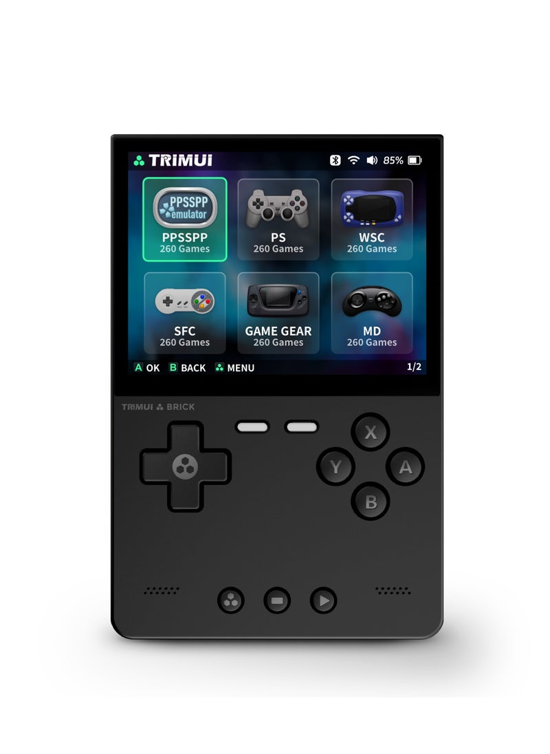 Trimui Brick Handheld Game Linux Console T3040 Portable Open-Source Allwinner A133P PowerVR GE8300 3.2 inches IPS Full-fit Screen Built-in Mono Microphone 3000mAh