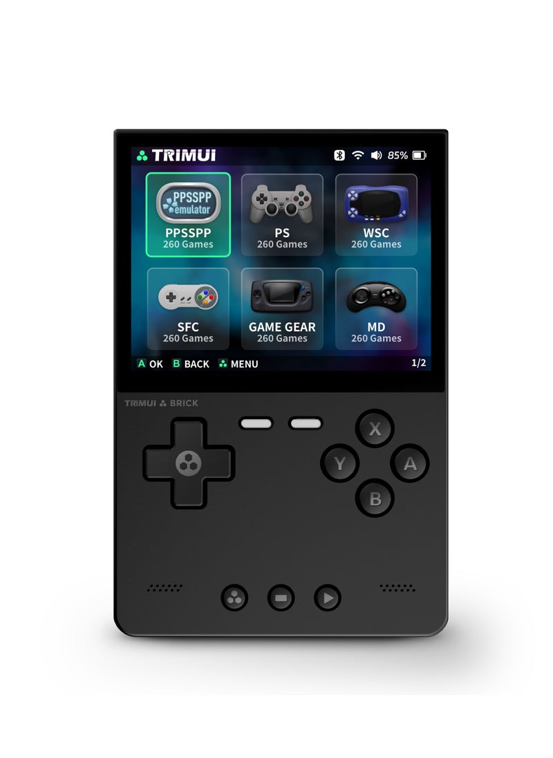 Trimui Brick Handheld Game Linux Console T3040 Portable Open-Source Allwinner A133P PowerVR GE8300 3.2 inches IPS Full-fit Screen Built-in Mono Microphone 3000mAh