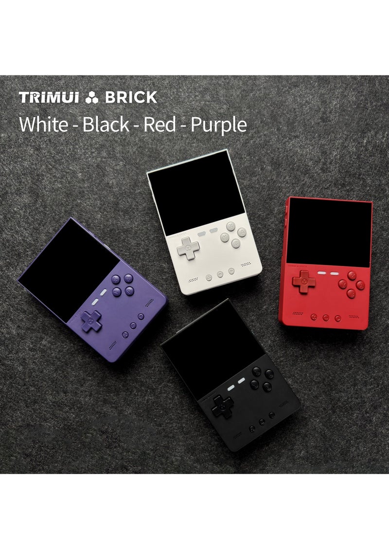 Trimui Brick Handheld Game Linux Console T3040 Portable Open-Source Allwinner A133P PowerVR GE8300 3.2 inches IPS Full-fit Screen Built-in Mono Microphone 3000mAh