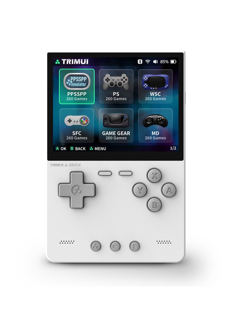 Trimui Brick Handheld Game Linux Console T3040 Portable Open-Source Allwinner A133P PowerVR GE8300 3.2 inches IPS Full-fit Screen Built-in Mono Microphone 3000mAh