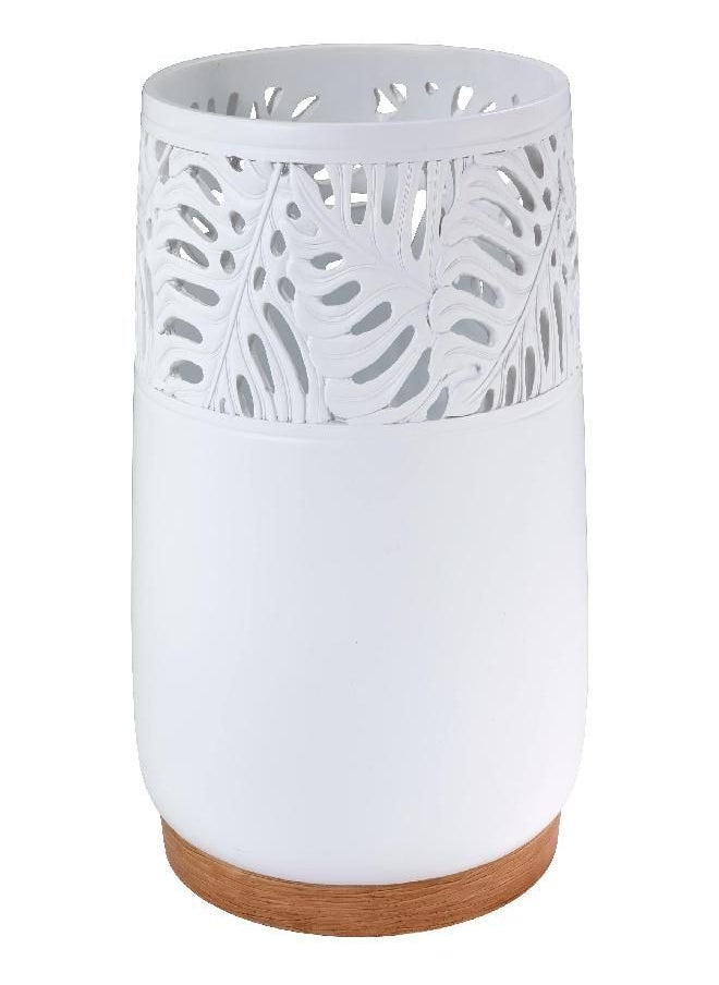 Avanti Linens - Waste Basket, Decorative Trash Can, Palm Tree Leaves Inspired Home Decor (Viva Palm Collection)