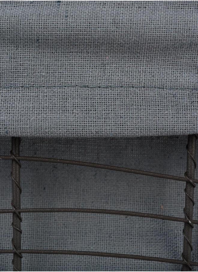 DII Farmhouse Chicken Wire Storage Baskets with Liner, Small, Vintage Grey, 9x7x6
