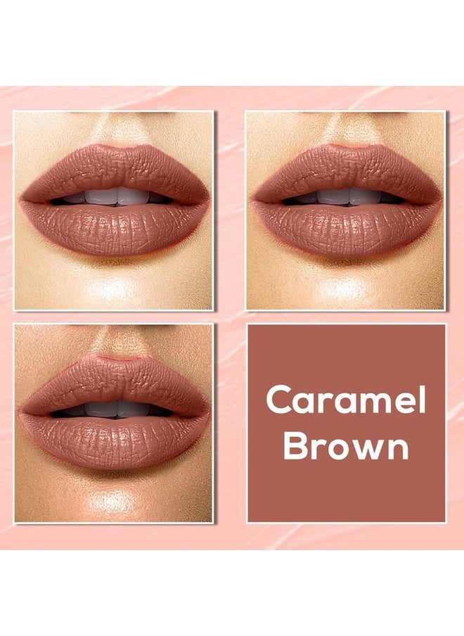 Color Me Matte Long Lasting Liquid Lipstick Enriched With Vitamin E & Tea Tree Oil (Caramel Brown5 Ml)