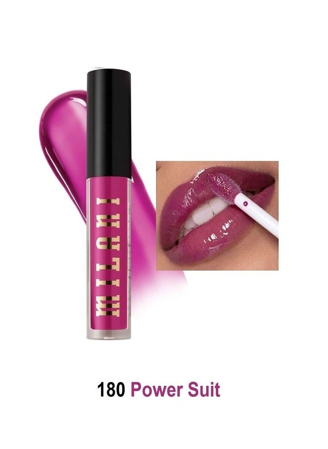 Milani Ludicrous Lip Gloss - Powder Suit Shade - Moisturizing Glossy 3d Shine #180