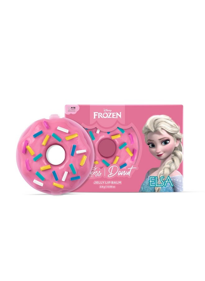 Disney Frozen Princess By Renee Donut Jelly Lip Balm Elsa For Preteen Girls Tinted Pink Moisturizes Softens Heals With No Parabens Crueltyfree Dermatologically Tested Peta Certified 2.8G