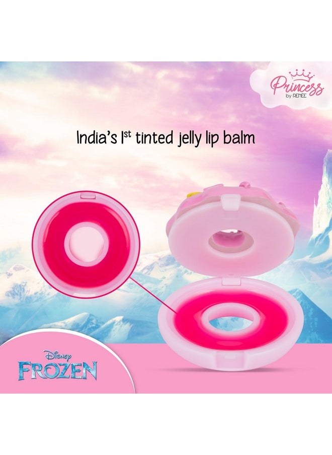 Disney Frozen Princess By Renee Donut Jelly Lip Balm Elsa For Preteen Girls Tinted Pink Moisturizes Softens Heals With No Parabens Crueltyfree Dermatologically Tested Peta Certified 2.8G