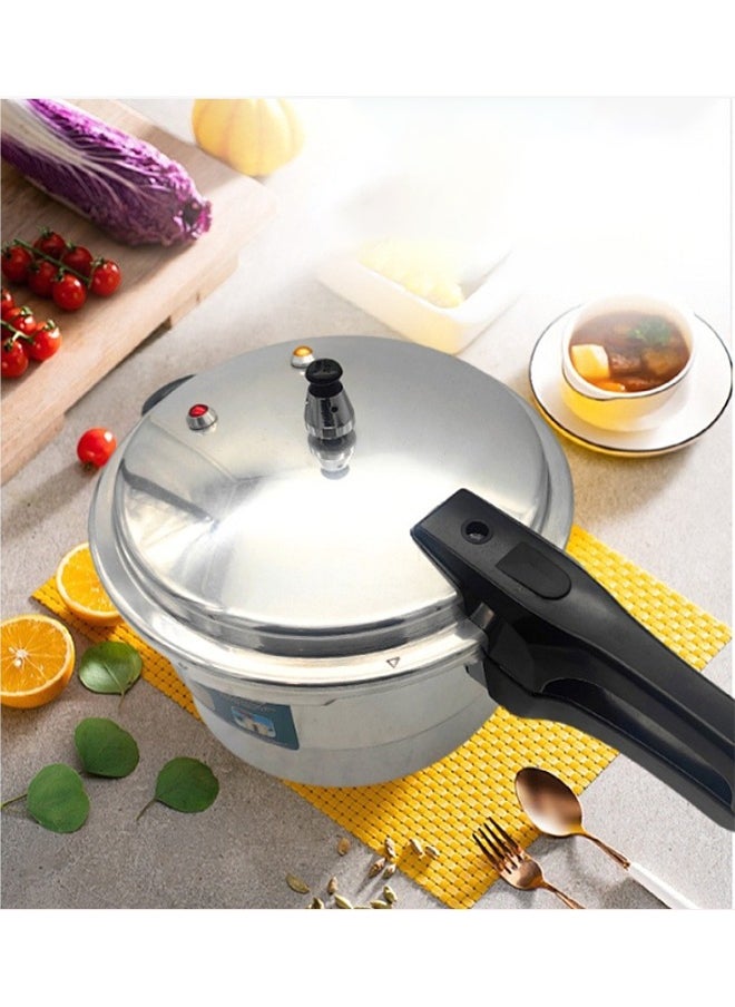 5L Aluminium Pressure Cooker Pressure Canner Induction Compaitable Durable Polished Surface For Quick Heating with Release Valve & Multiple Protective Devices