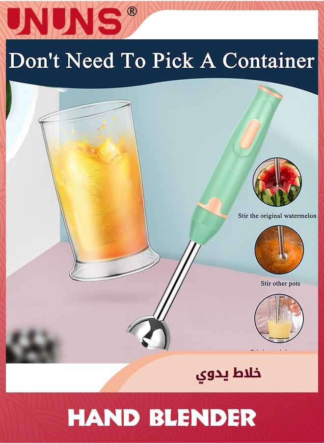 3-in-1 Immersion Hand Blender,Stainless Steel Blades,Corded Blender,Including Whisk And Milk Frother,Pressure Controlled Stick Mixer,Sauces,Soup,Smoothies,Baby Food