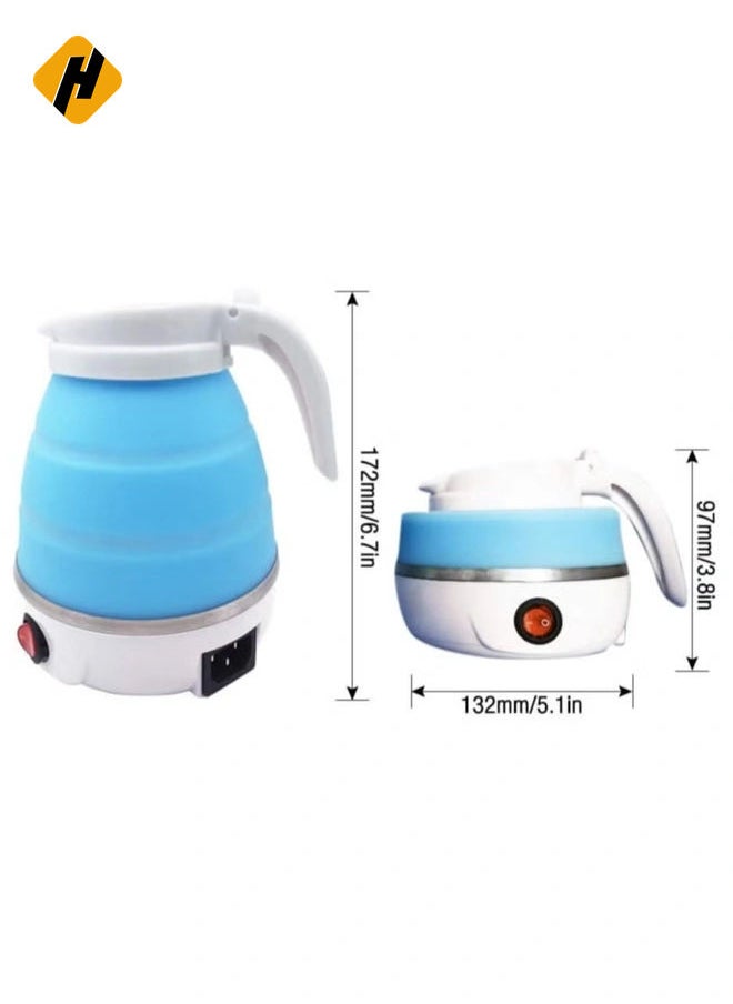 Travel Foldable Fast Boiling Portable Electric Kettle - 220V -600ML for Most Travel and Home & Office Use