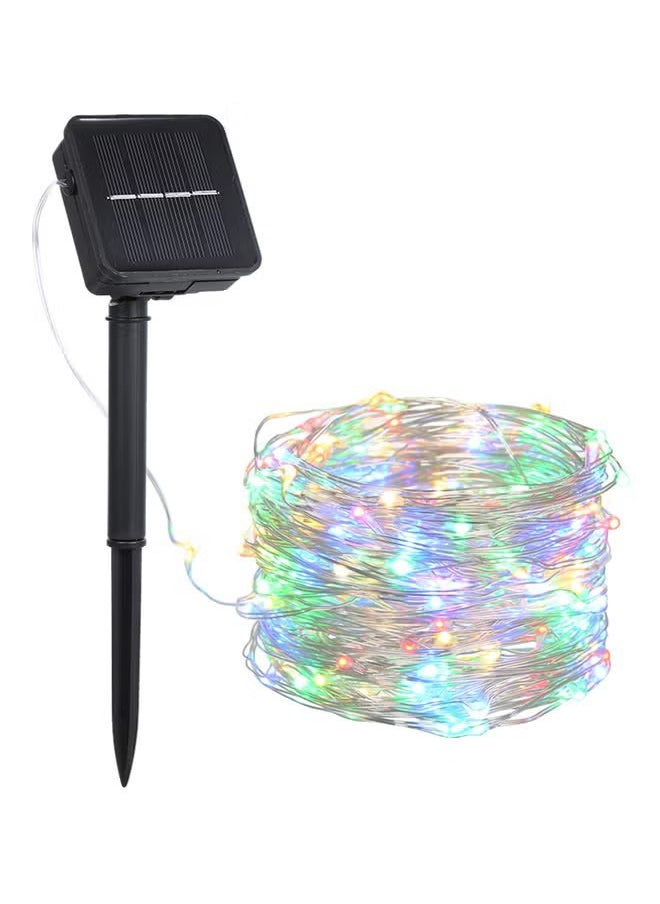200led Solar Copper Wire Fairy String Light, Outdoor Atmosphere Light, Black 20 Meters