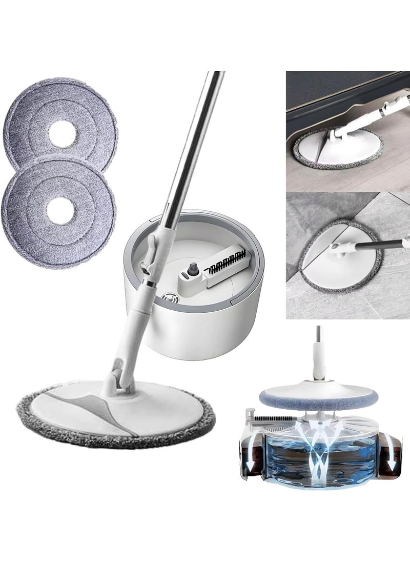 Spin Mop and Bucket Set, , Microfiber Floor Mop for Home, Kitchen, Bathroom Cleaning, , Clean and Dirty Water Separation, Super fine Microfiber for Quick Absorption.