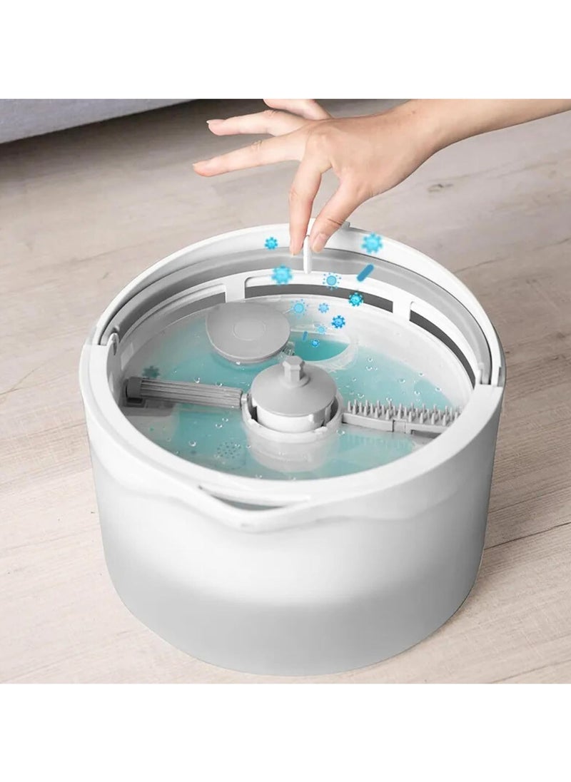 Spin Mop and Bucket Set, , Microfiber Floor Mop for Home, Kitchen, Bathroom Cleaning, , Clean and Dirty Water Separation, Super fine Microfiber for Quick Absorption.