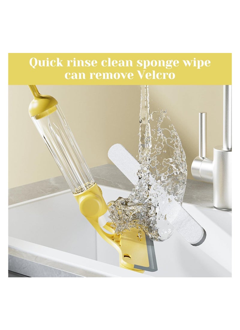 4-in-1 Window Wiper with Spray Function, 21.5 x 25.7 cm, Hanging Design, Watering Can, Soft Scraper