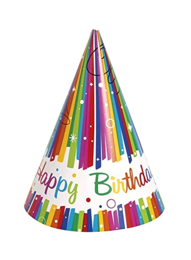 Pack Of 8 Party Hats 49571 One Size