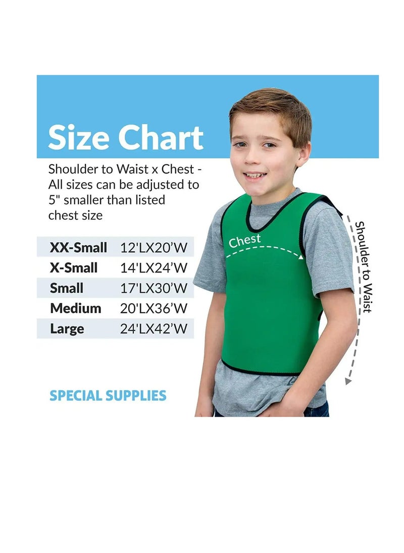 Sensory Compression Vest Deep Pressure Comfort for Autism, ADHD, Hyperactivity and Sensory Processing Disorder, Deep Pressure Vest for Kids, Small Size