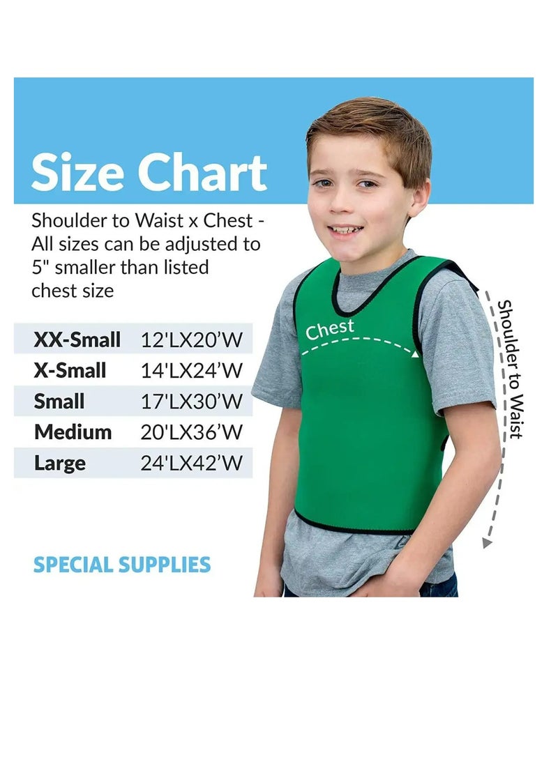 Sensory Compression Vest Deep Pressure Comfort for Autism, ADHD, Hyperactivity and Sensory Processing Disorder, Deep Pressure Vest for Kids, Medium Size