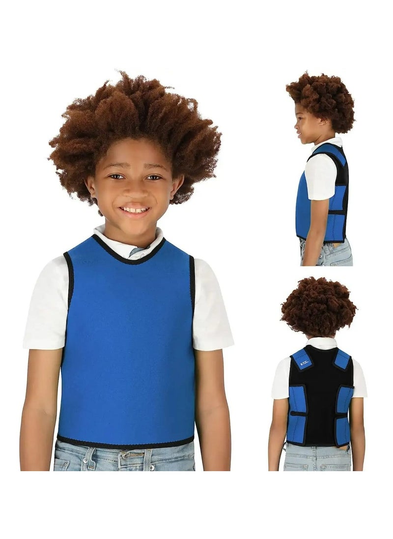 Sensory Compression Vest Deep Pressure Comfort for Autism, ADHD, Hyperactivity and Sensory Processing Disorder, Deep Pressure Vest for Kids, Medium Size