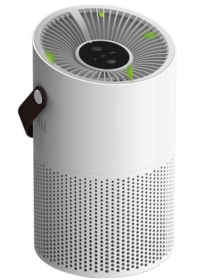 Air Purifier USB 360° Air Filter Cleaner with 3 Speed Remove 99.97% Dust Pollen Pet Dander Hair Smell Purifies Max up to 71m²/H for Bedroom Home Office