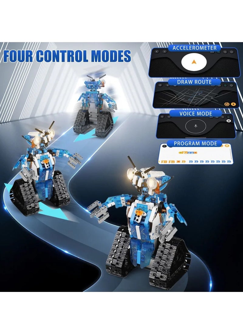 15059 Building Kit, STEM Project Robots, Remote Control and APP Control Ideas, Lightning Robot Kit, Planet Explorer Robot Building Kit, Programmable Robot Building Kit, Gifts for boys and girls, age 8 + (369PCS)