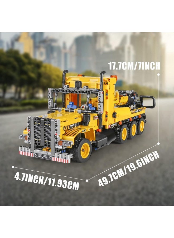 17011 Heavy-Duty Tow Truck Building Toy Set, Technology Moc Road Trailers Building Gift Toys For Kids Age 8+ (1,250 Pieces)