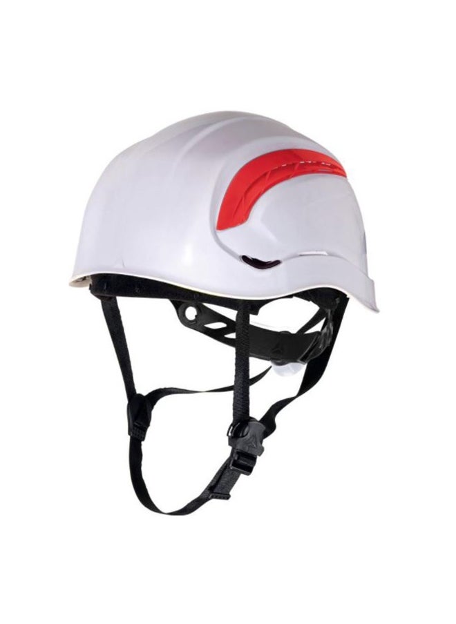 DELTPLUS Safety Climbing Helmet for Ultimate Safety & Comfort | Lightweight, Adjustable Mountain Helmet for Trekking | White