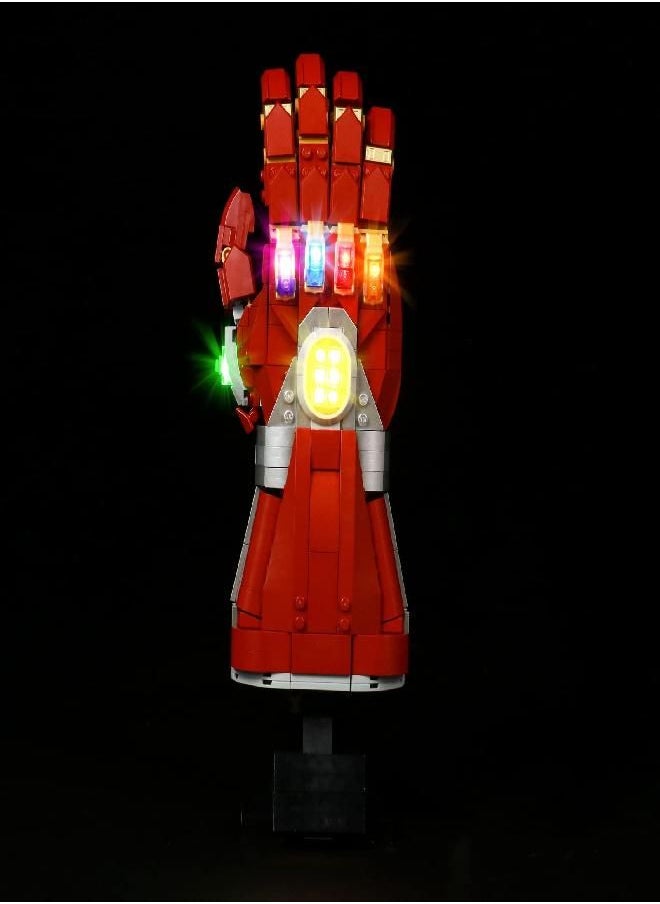 VONADO Led Light Kit for Lego Nano Gauntlet 76223 (No Model),Building Lighting Kit Compatible with Iron-Man Gauntlet Bricks Toy, Creative DIY Light Kit