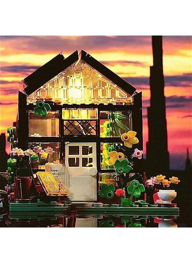 Flowers Store Building Blocks Set,Pet Bookstore Building Toy kit with Beautiful Gift Box 6-12 8-12 4-7 for Girls Boys 6-12 730PCS