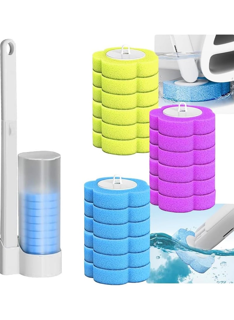 Wall Mounted Disposable Toilet Brush Holder Set