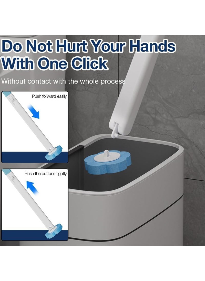 Wall Mounted Disposable Toilet Brush Holder Set