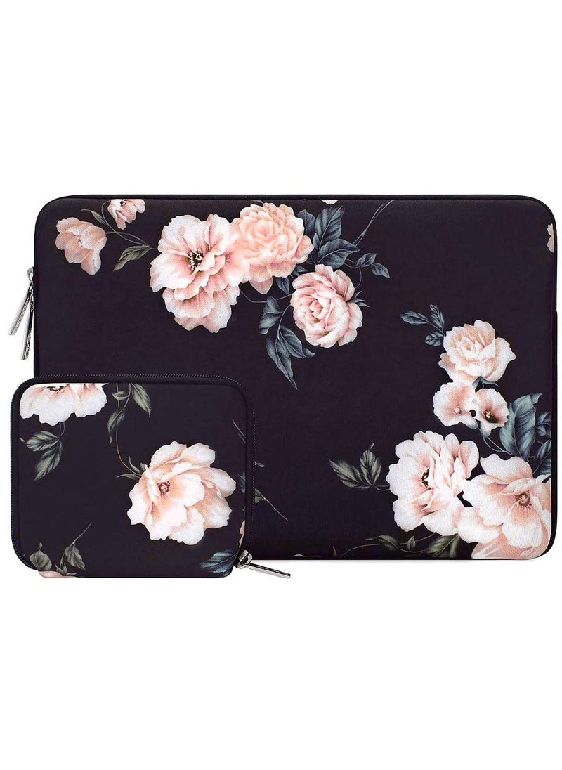 Laptop Sleeve Compatible with MacBook Air/Pro, 13-13.3 inch Notebook, Compatible with MacBook Pro 14 inch 2023-2021 A2779 M2 A2442 M1, Neoprene Camellia Bag Cover with Small Case