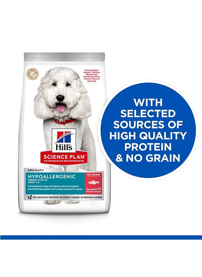 Hypoallergenic Medium Adult Dog Food with Salmon - 2.5 KG