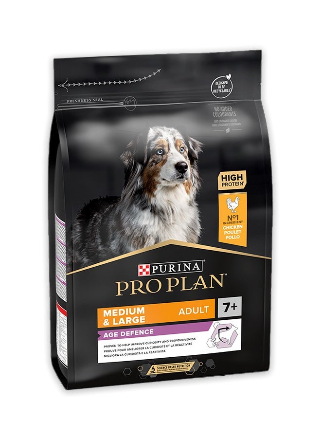 Medium and Large Adult 7+ Age Defence Chicken Dog Food - 3KG