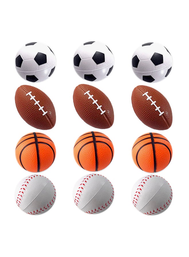 12-Piece Mini Sports Ball