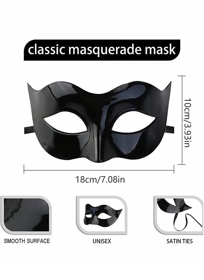 Masquerade Mask For Couples, Mardi Gras Venetian Side Flower Mask, Ball Masks, Metal Prom Women Men (2 PCS)