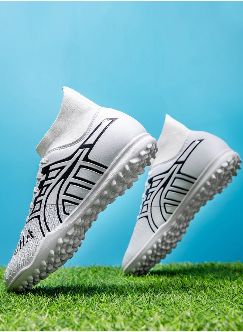 All Season Wear-Resistant Rubber Soccer Shoes (Lace-up Design) Turf Training Shoes for Students and Students Hot Sale Outdoor Soccer Shoes