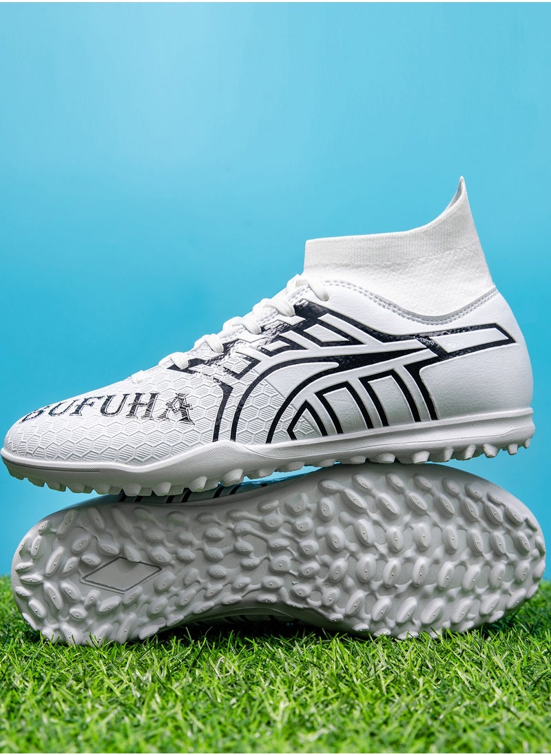 All Season Wear-Resistant Rubber Soccer Shoes (Lace-up Design) Turf Training Shoes for Students and Students Hot Sale Outdoor Soccer Shoes