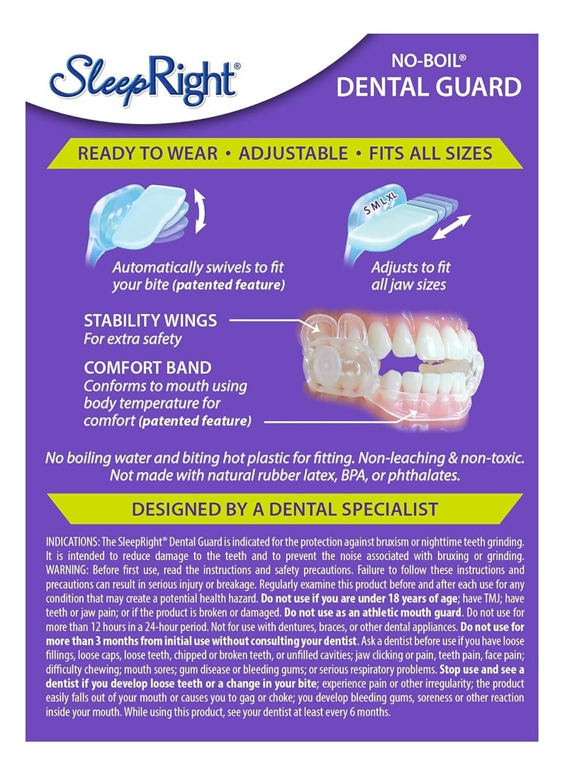 SleepRight Dura-Comfort Dental Guard – Mouth Guard To Prevent Teeth Grinding