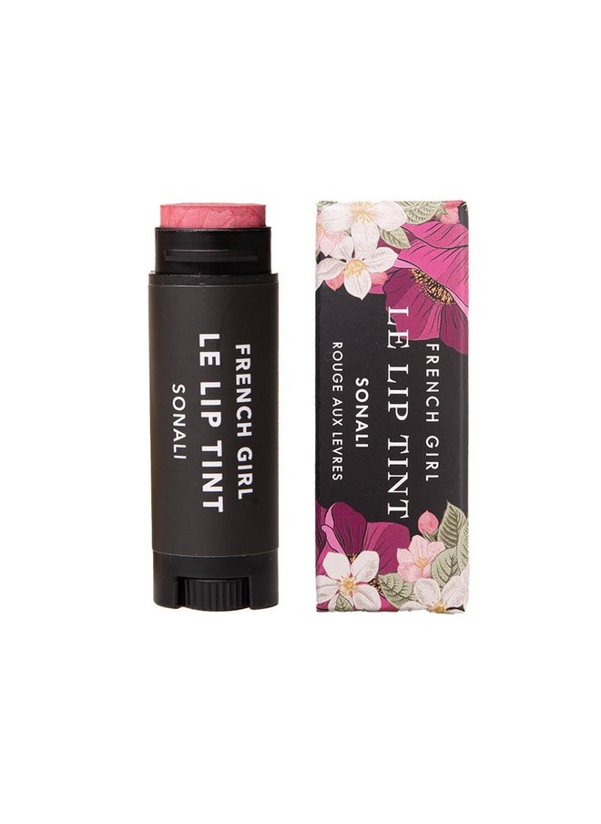 French Girl Le Lip Tint - Moisturizing & Hydrating Lip Balm For Sheer, Buildable Coverage & Shine, Clean Formula, Organic Ingredients, Vegan & Cruelty-Free - Sonali