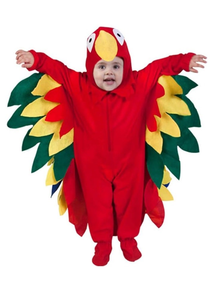 Parrot Costume for Kids Toddler's Printed Jumpsuit Animal Costume One-piece