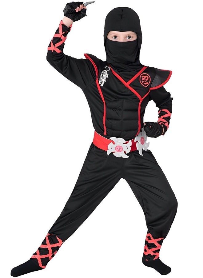 Ninja Costume for Boys Kids Costume Boy Ninja Muscle Costume With Ninja Foam Accessories Best Children Gift