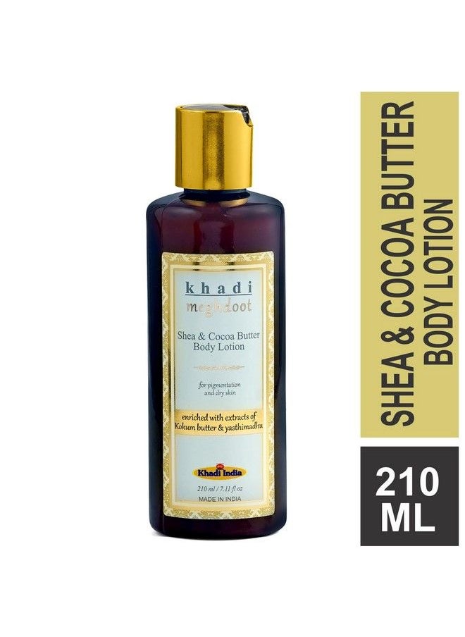 Shea And Cocoa Butter Body Lotion 210Ml Enriched With Extracts Of Kokum Butter And Yasthimadhu For Pigmentation And Dry Skin; Ayurvedic Body Lotion 210 Ml