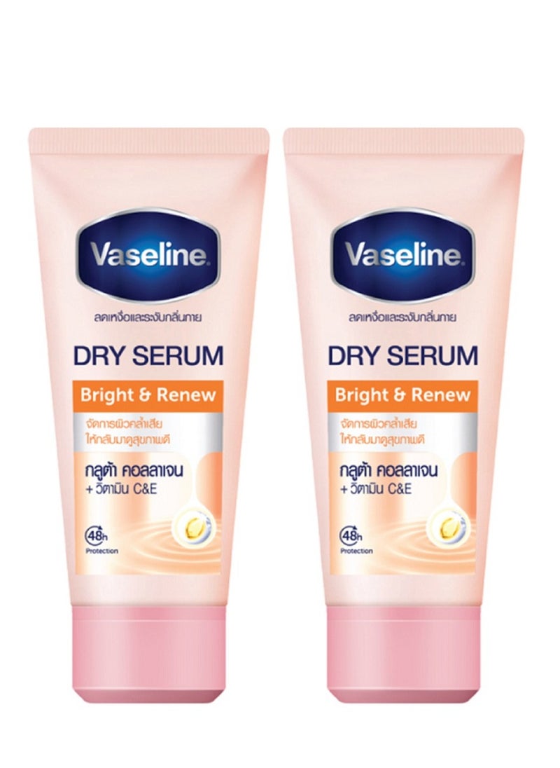 Vaseline Dry Serum Bright & Renew Deodorant 45ml x 2